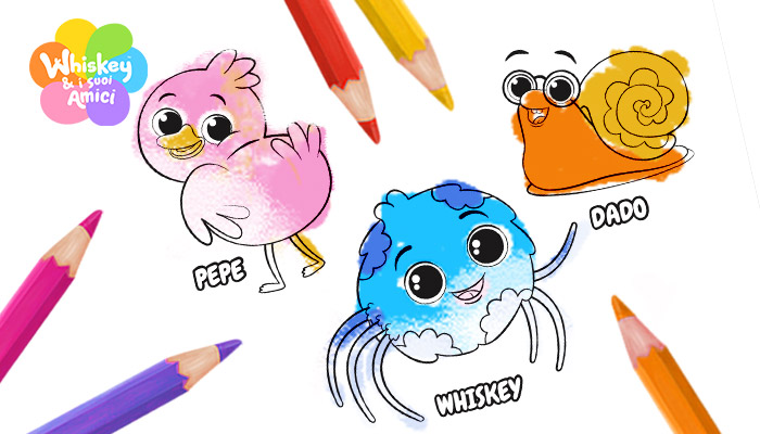 Disegno da colorare dei Personaggi della serie tv